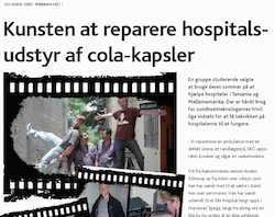 Kunsten at reparere hospitalsudstyr af cola-kapsler